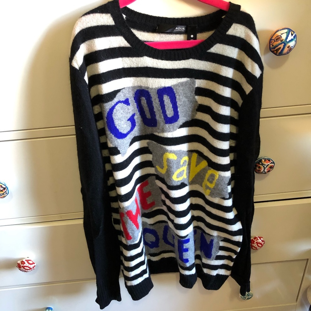 Bloomingdales striped cashmere sweater